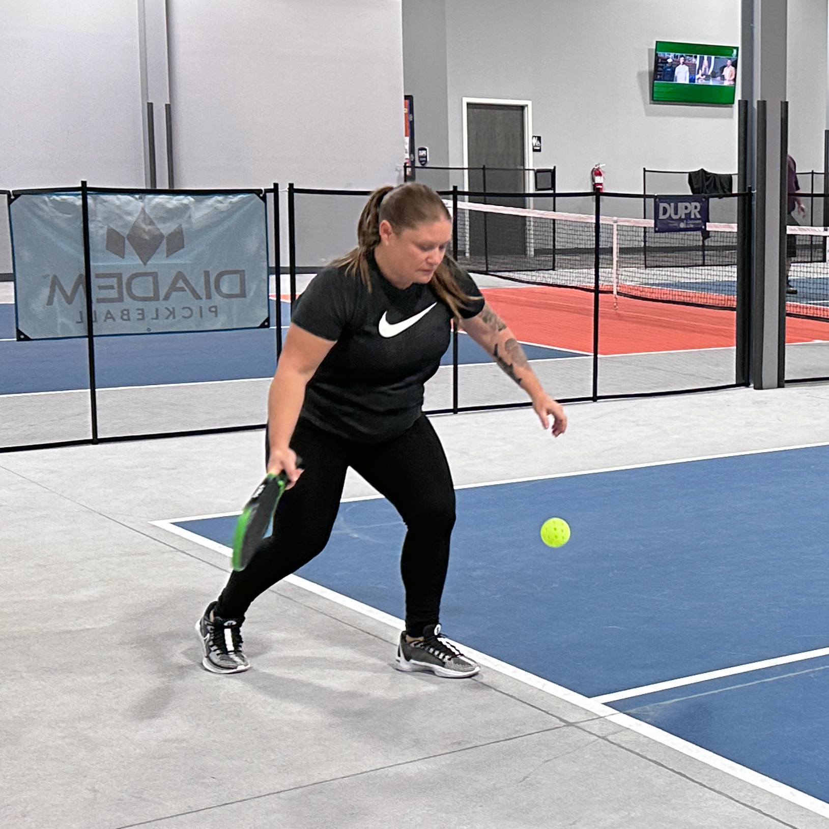 Women playing at the Pickleball House